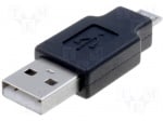 Преходник CA416 Адаптер; USB 2.0; USB A щепсел, USB B micro щепсел; никелиран